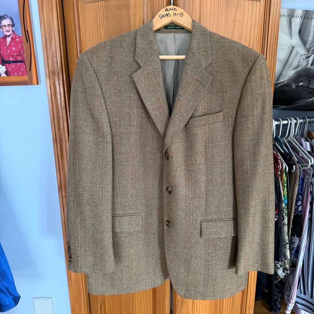 Vintage Marshall Field’s Men’s Sport Coat Blazer 100% Wool Size 40 Regular